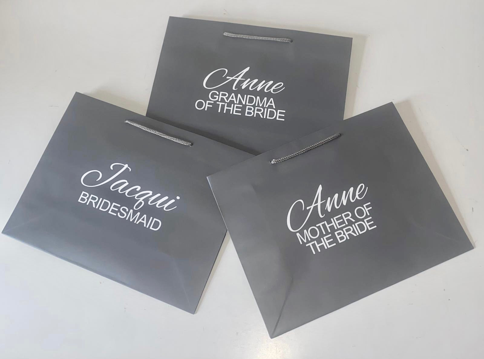 Grey Gift Bag- Personalised